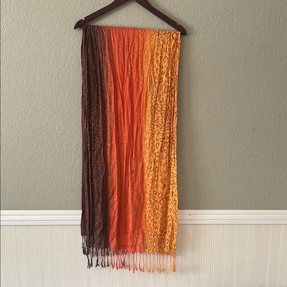 Multicolor Animal Print Scarf
